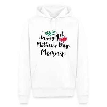Baby Gifts For All Mothers Day Gift Happy 1st Moth - Men’s Premium Organic Hoodie - white - Front - Nico (187cm)