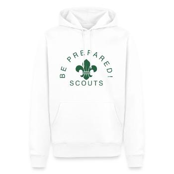 Scouts, Scout, louveteau, Rover, cadeau - Sweat à capuche Premium bio Homme - blanc - Devant - Nico (187cm)