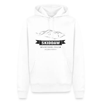 Skiddaw - Männer Premium Bio Hoodie - Weiß - Vorne - Nico (187cm)