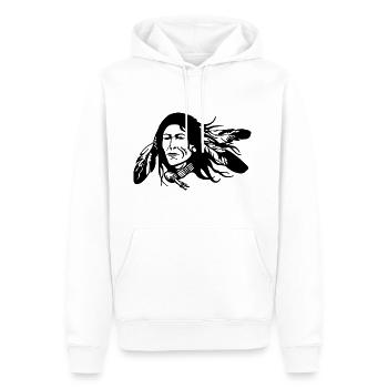 indian indian american tent tent teepee tomahawk - Men’s Premium Organic Hoodie - white - Front - Nico (187cm)