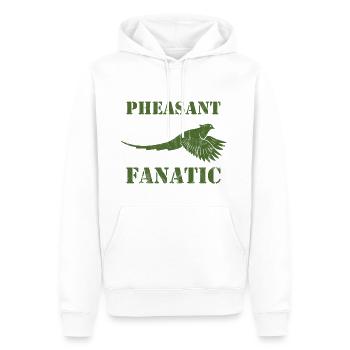 La chasse, les chasseurs, Halali, cadeau, chemise, faisan - Sweat à capuche Premium bio Homme - blanc - Devant - Nico (187cm)