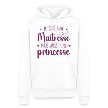 Mistress and Princess - Formidable Mistress - Men’s Premium Organic Hoodie - white - Front - Nico (187cm)