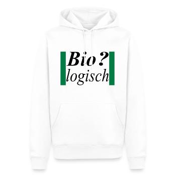 biologisch / Alles Bio - Männer Premium Bio Hoodie - Weiß - Vorne - Nico (187cm)
