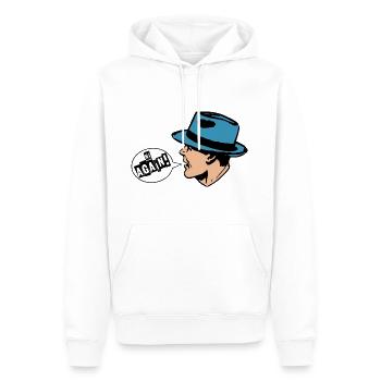 Lennart - Salut à nouveau - Sweat à capuche Premium bio Homme - blanc - Devant - Nico (187cm)