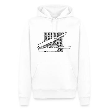 belgian waffles belgische waffeln breakfast5 - Männer Premium Bio Hoodie - Weiß - Vorne - Nico (187cm)