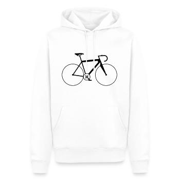 Bike - Bike - Men’s Premium Organic Hoodie - white - Front - Nico (187cm)