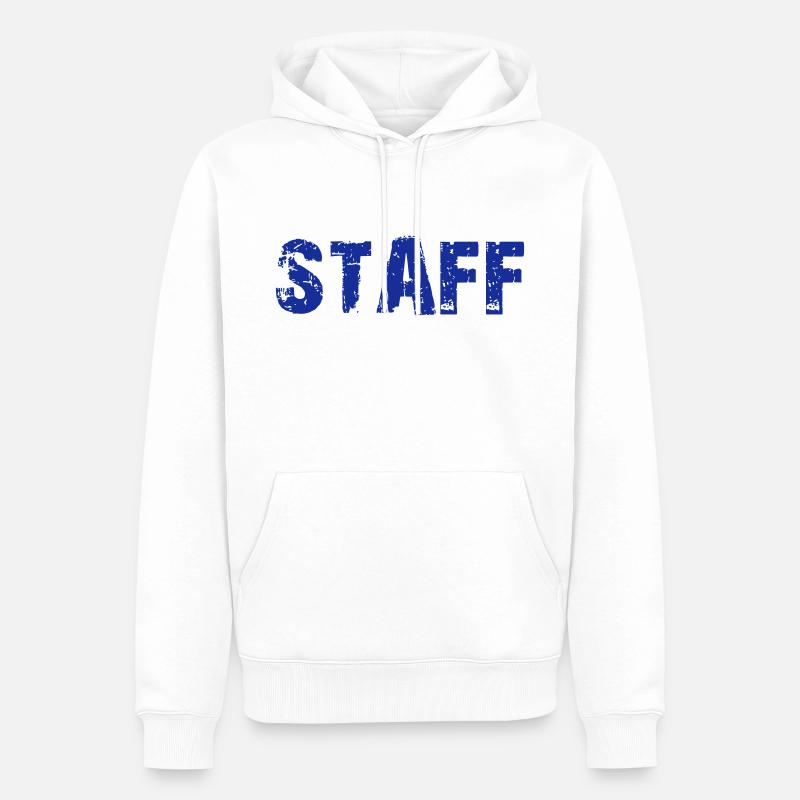 DVD MITARBEITER - Männer Premium Bio Hoodie - Weiß