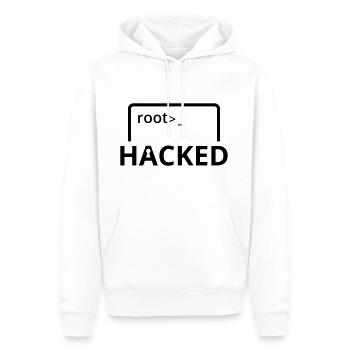 Hacked hacker computer scientist computer programmer - Men’s Premium Organic Hoodie - white - Front - Nico (187cm)