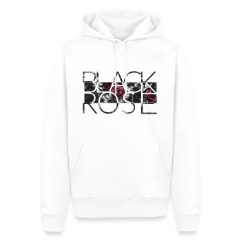 BLACK RED ROSES - Männer Premium Bio Hoodie - Weiß - Vorne - Nico (187cm)