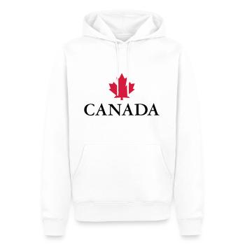 Canada, Ottawa, Maple Leaf Maple Leaf Canada Amérique - Sweat à capuche Premium bio Homme - blanc - Devant - Nico (187cm)