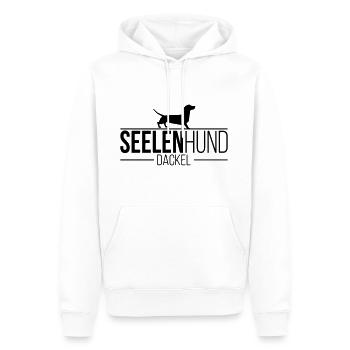 DACKEL Seelenhund - Männer Premium Bio Hoodie - Weiß - Vorne - Nico (187cm)