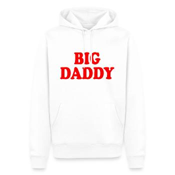 Big daddy - Sweat à capuche Premium bio Homme - blanc - Devant - Nico (187cm)