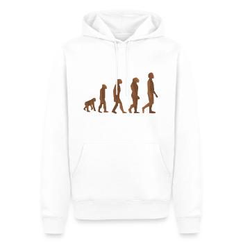 Neandertal homme des cavernes homme des cavernes steinzeit2 - Sweat à capuche Premium bio Homme - blanc - Devant - Nico (187cm)