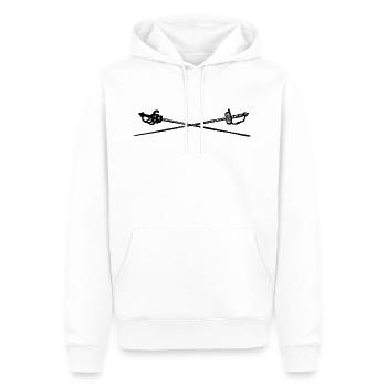 fencing fechten floret sword parry samurai12 - Männer Premium Bio Hoodie - Weiß - Vorne - Nico (187cm)