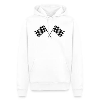 dragster racer automotive car automobil rennwagen1 - Männer Premium Bio Hoodie - Weiß - Vorne - Nico (187cm)