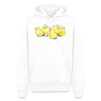Huhn,hünchen,küken - Männer Premium Bio Hoodie - Weiß - Vorne - Nico (187cm)