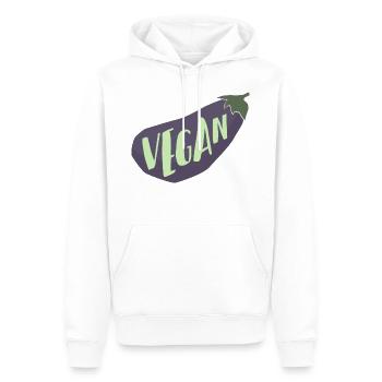végétalien - Sweat à capuche Premium bio Homme - blanc - Devant - Nico (187cm)