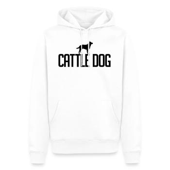 CATTLE DOG Hunderasse Hunde Hund Wilsigns - Männer Premium Bio Hoodie - Weiß - Vorne - Nico (187cm)