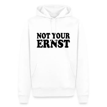 Not your ernst - Männer Premium Bio Hoodie - Weiß - Vorne - Nico (187cm)