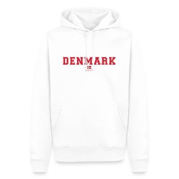 Denmark - Männer Premium Bio Hoodie - Weiß - Vorne - Nico (187cm)