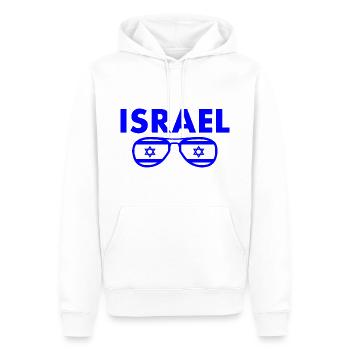 Israel - Männer Premium Bio Hoodie - Weiß - Vorne - Nico (187cm)
