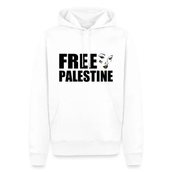 Free palestine - Männer Premium Bio Hoodie - Weiß - Vorne - Nico (187cm)