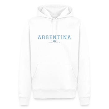 Argentina - Männer Premium Bio Hoodie - Weiß - Vorne - Nico (187cm)