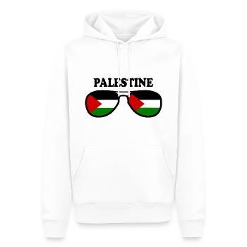 Palestine - Sweat à capuche Premium bio Homme - blanc - Devant - Nico (187cm)