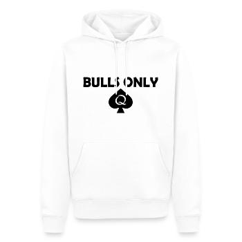 Bulls only - Männer Premium Bio Hoodie - Weiß - Vorne - Nico (187cm)