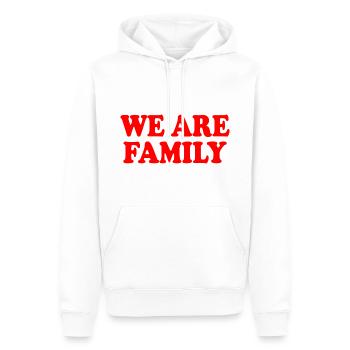 We are family - Sweat à capuche Premium bio Homme - blanc - Devant - Nico (187cm)