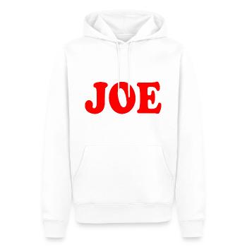Joe - Sweat à capuche Premium bio Homme - blanc - Devant - Nico (187cm)
