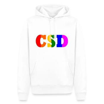 Cdd - Sweat à capuche Premium bio Homme - blanc - Devant - Nico (187cm)