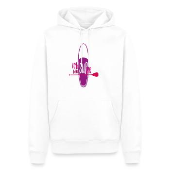 Ich bin SUPer - Männer Premium Bio Hoodie - Weiß - Vorne - Nico (187cm)