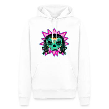 Vampire - Men’s Premium Organic Hoodie - white - Front - Nico (187cm)