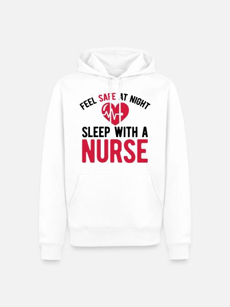 Krankenschwester - Männer Premium Bio Hoodie - Weiß