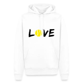 Love Tennis - Men’s Premium Organic Hoodie - white - Front - Nico (187cm)