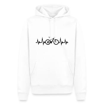 mountain biking, cycling, cycling, - Men’s Premium Organic Hoodie - white - Front - Nico (187cm)