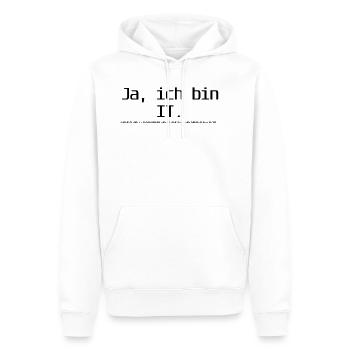 Computer - Männer Premium Bio Hoodie - Weiß - Vorne - Nico (187cm)