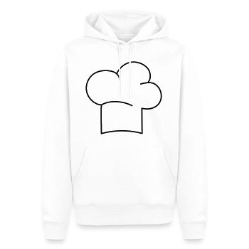 Toque - Sweat à capuche Premium bio Homme - blanc - Devant - Nico (187cm)