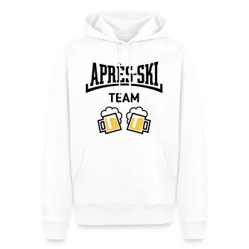 Équipe Après-Ski (Beer Après-Ski Concave / POS 3C) - Sweat à capuche Premium bio Homme - blanc - Devant - Nico (187cm)