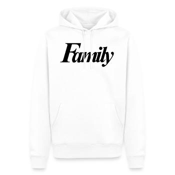 Familie Family Fam - Männer Premium Bio Hoodie - Weiß - Vorne - Nico (187cm)