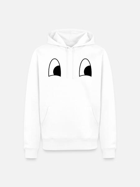 Embarrassed view - Men’s Premium Organic Hoodie - white
