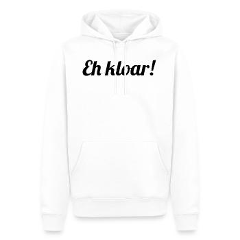 Eh kloar. Österreichisches Design - Männer Premium Bio Hoodie - Weiß - Vorne - Nico (187cm)