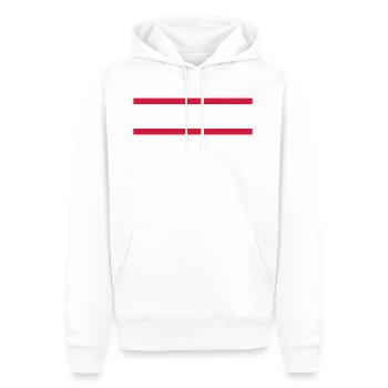 Straight Lines - Männer Premium Bio Hoodie - Weiß - Vorne - Nico (187cm)