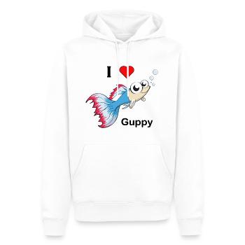 Guppy Fisch Aquarium Aquaristik - Männer Premium Bio Hoodie - Weiß - Vorne - Nico (187cm)