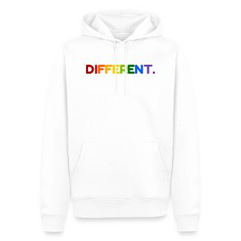 Different LGBT Rainbow Gay Pride - Men’s Premium Organic Hoodie - white - Front - Nico (187cm)