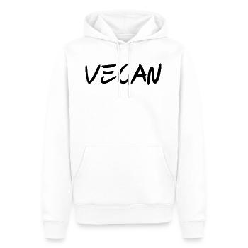 VEGAN - Animal rights - Bio - Männer Premium Bio Hoodie - Weiß - Vorne - Nico (187cm)