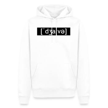 JAVA CODAGE SELON ÉCRITURE - Sweat à capuche Premium bio Homme - blanc - Devant - Nico (187cm)