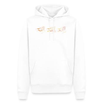 oiseau - Sweat à capuche Premium bio Homme - blanc - Devant - Nico (187cm)
