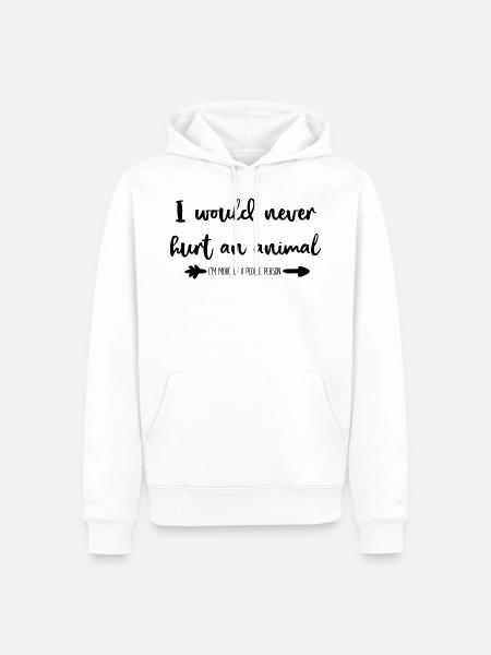Tierschützer - Männer Premium Bio Hoodie - Weiß